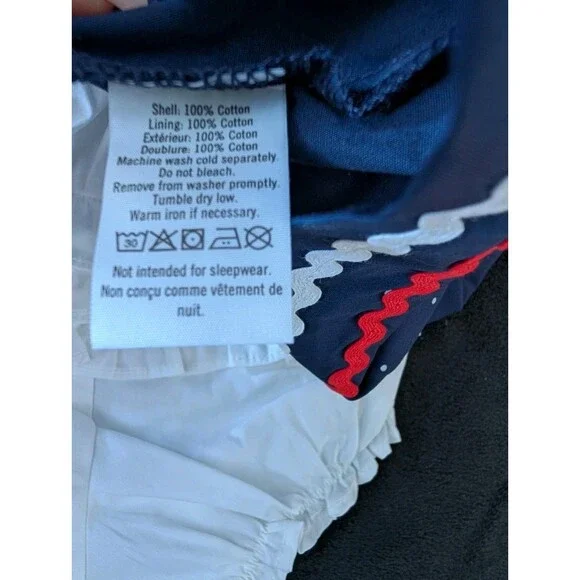 NWT Janie and Jack Baby 6-12 Months Ric Rac Dot Matching Poplin Set Americana... - Picture 8 of 8